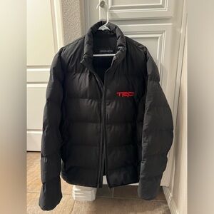 Men’s XL black thick/warm puffer Toyota/TRD zip up jacket